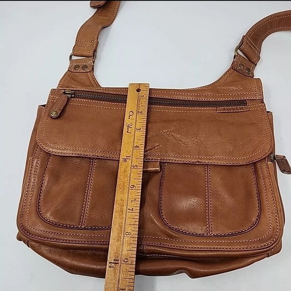 Fossil Purse Handbag Shoulder Vintage Y2K Brown Leather - Picture 14 of 16